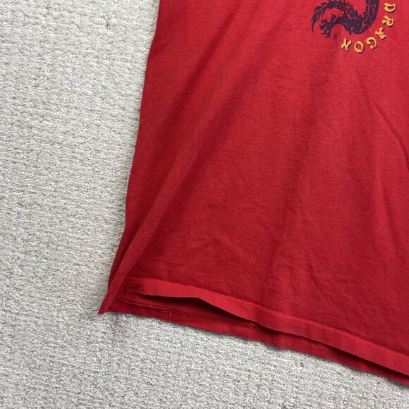 Y2K 2000s Boca Dragon Shirt Sz 5 Red Snowboarding Skate Tee - Picture 4 of 12